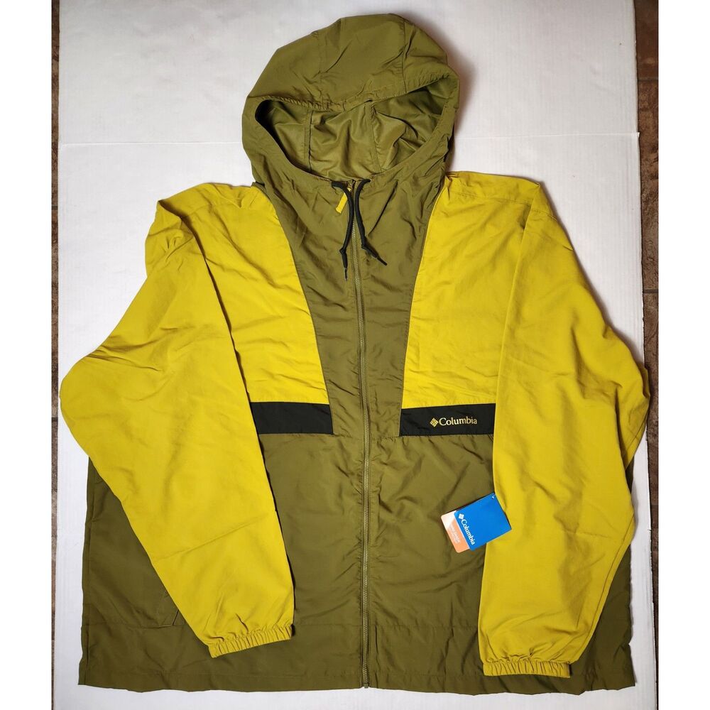 Columbia Spire Valley Hooded Windbreaker Men’s 5X 5XL Omni‑Shade